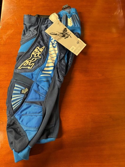 Fox Racing 360 Pants Size 22 Blue Motocross Kids