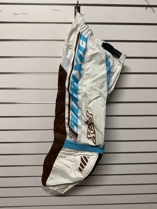 Fox Racing Girls 180 Motocross Brown/Blue Racepants 9/10