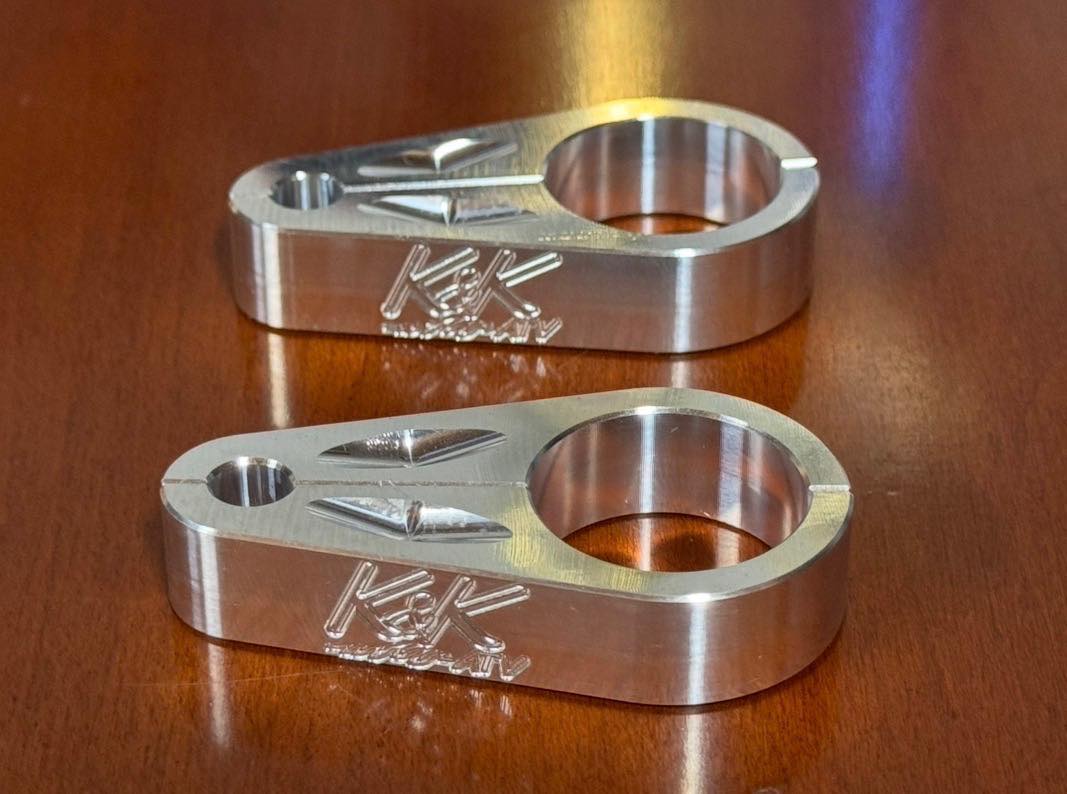 K&K Billet Brake Line Clamps