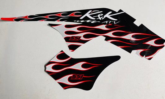 K&K 250R Flame Graphics