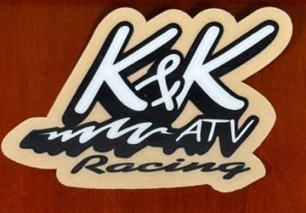 K&K Large Black Decal 6"
