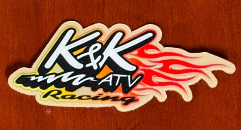 K&K Small Flame 4.5" Decal
