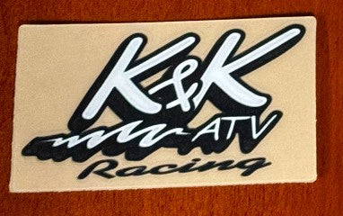 K&K Small Black 3.25" Decal