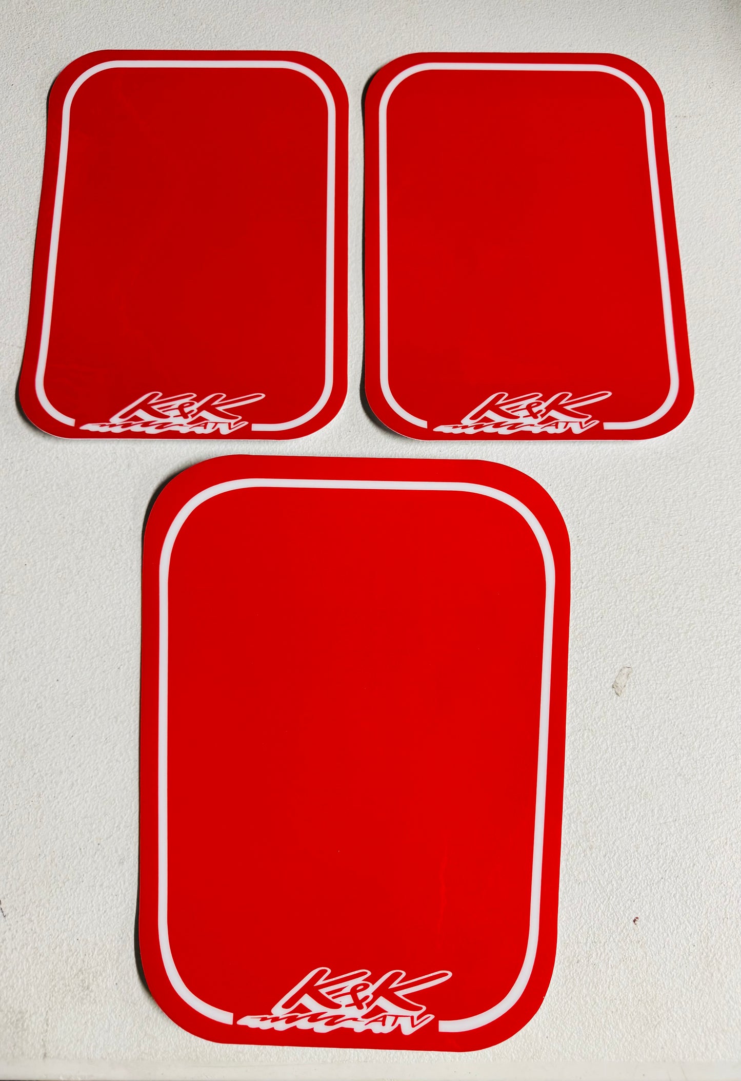 K&K Number Plates (various colors)