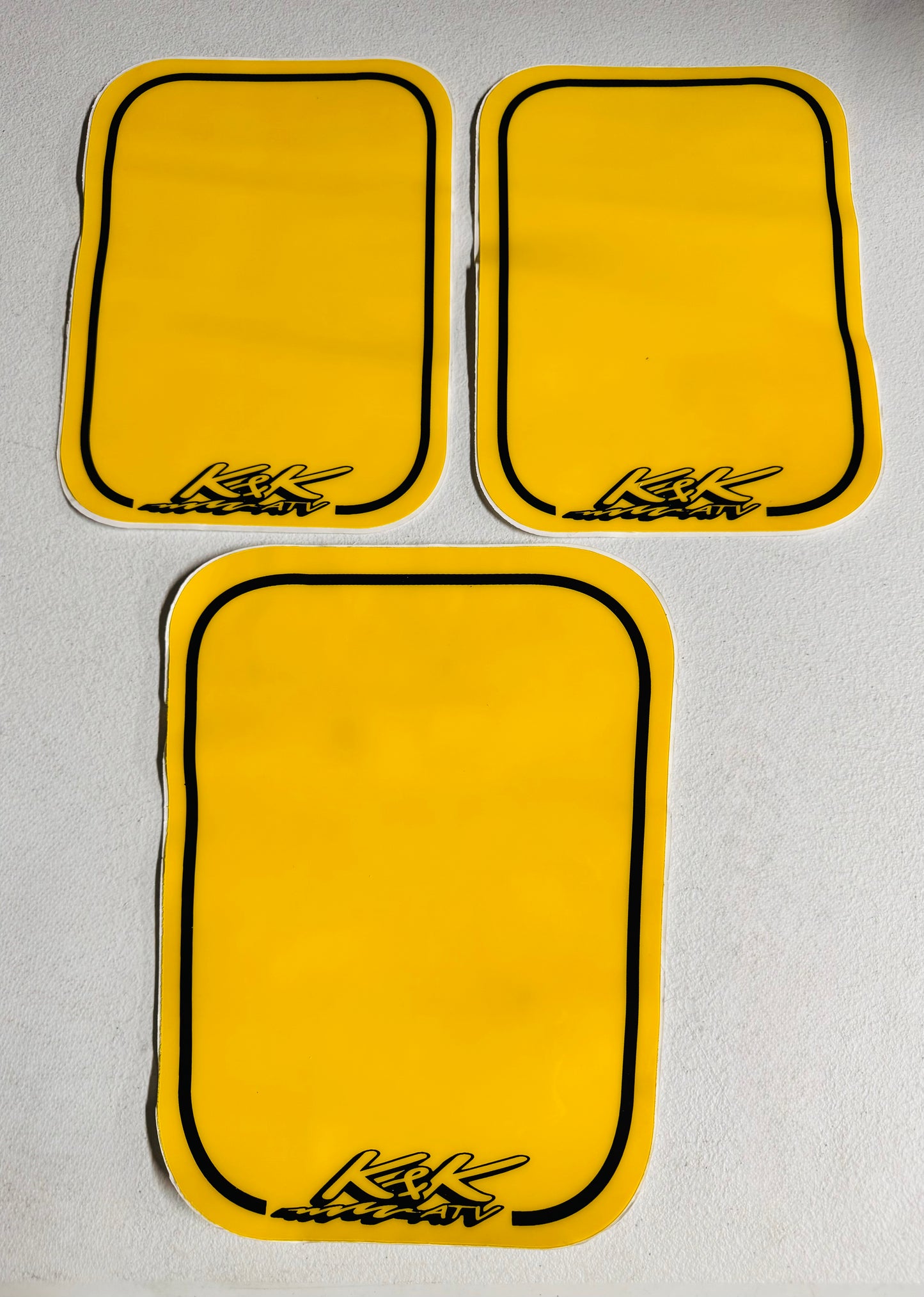 K&K Number Plates (various colors)