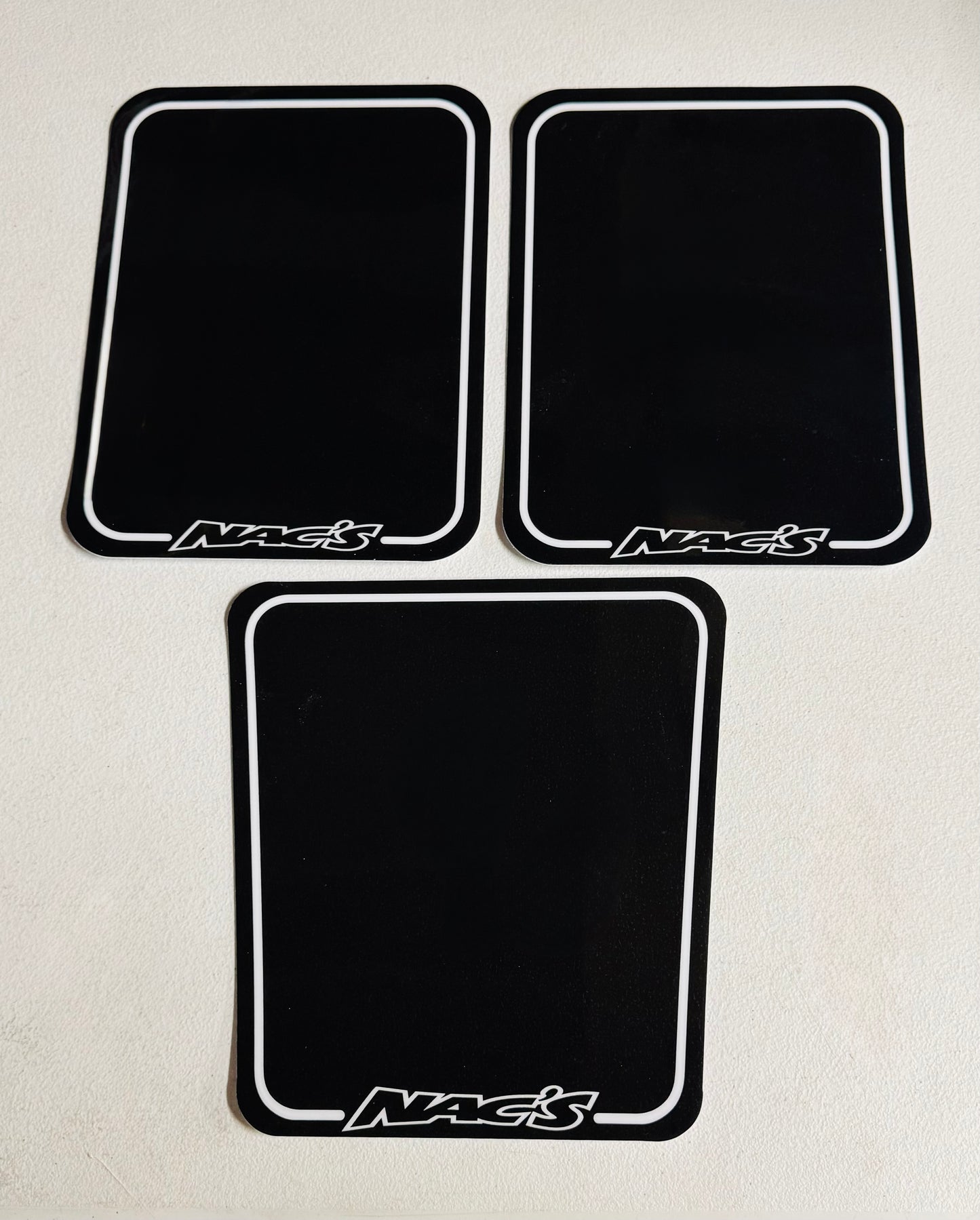 Nac's Number Plates (various colors)