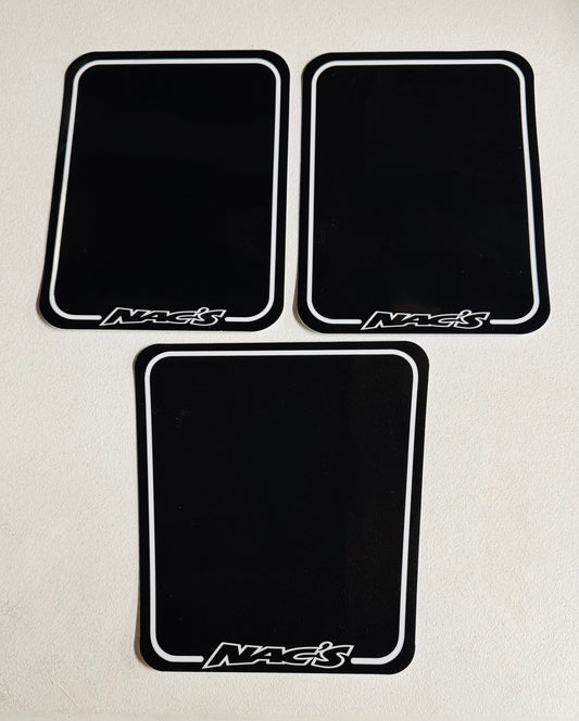 Nac's Number Plates (various colors)