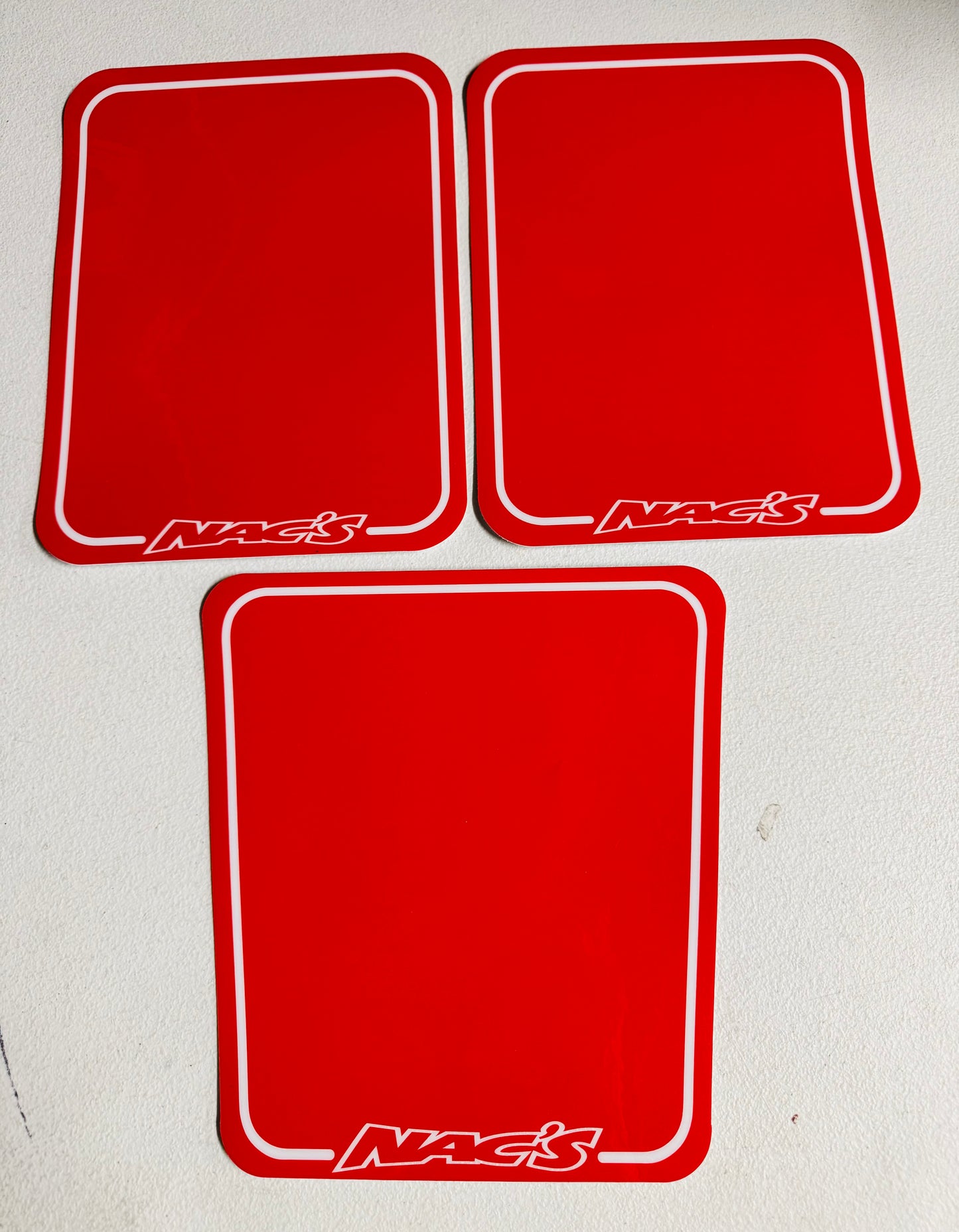 Nac's Number Plates (various colors)