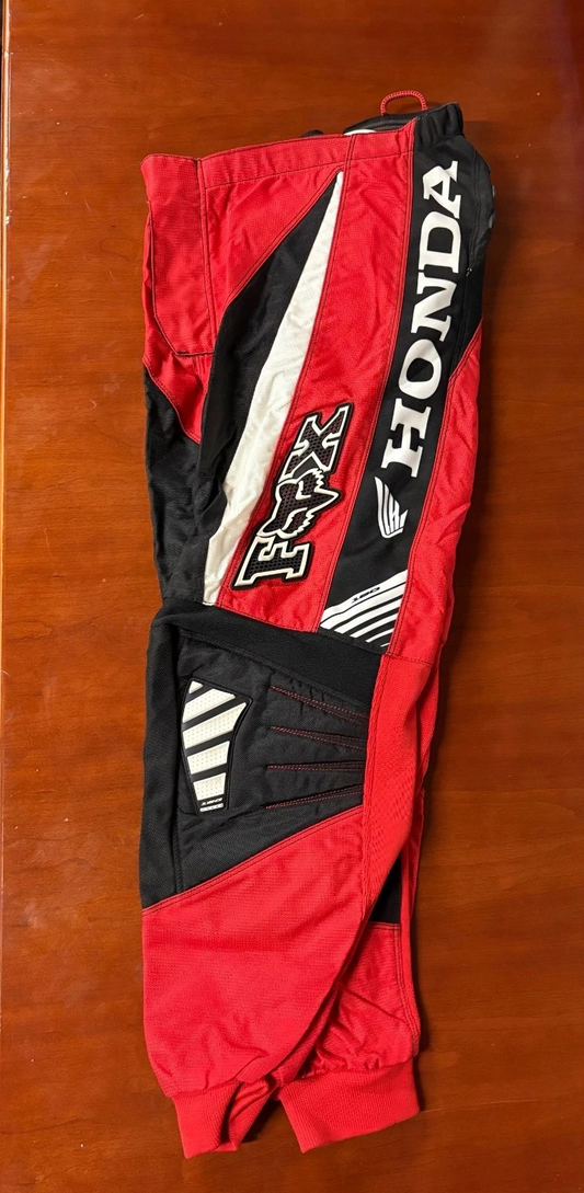 Fox Racing Kids 180 Race Pants Size 28 Motocross Red Honda