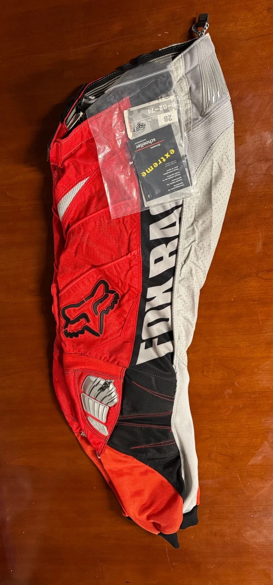 Fox Racing MX Vented Strafer Race Pants Size 28 Red