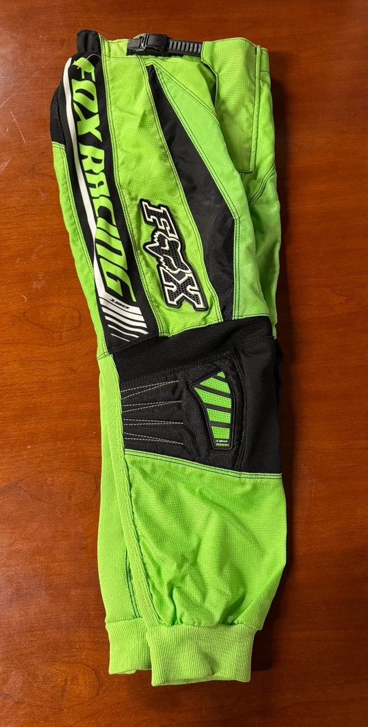 Fox Racing kids 180 Race Pants Size 24 Motocross Green