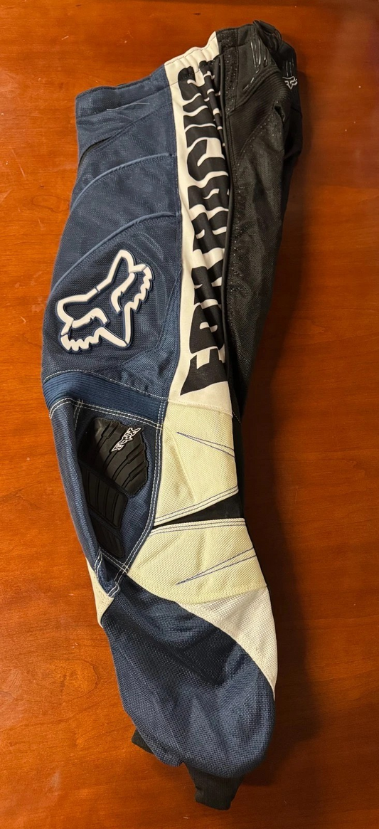 Fox Racing MX Vented Strafer Race Pants Size 28 blue