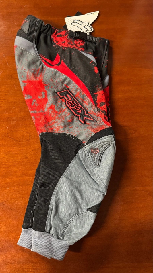 Fox Racing Kids 180 Race Pants Size 24 Motocross Red & Gray
